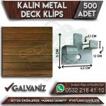 Kalın Metal Deck Klips (500 Adet)