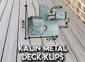 Kalın Metal Deck Klips