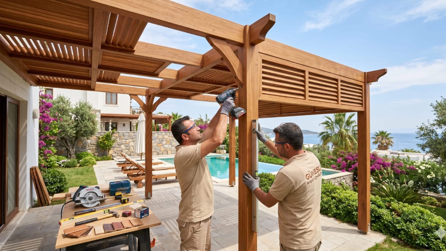 Ahşap Güneşlik Pergola Sundurma Üretim ve Tadilat